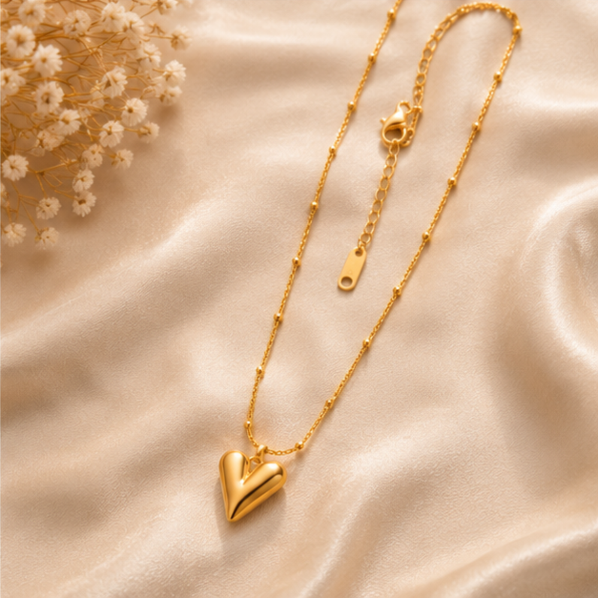 Gold-Tone V Pendant Long Chain Necklace
