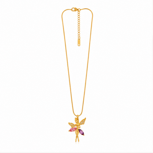 Multicolor Floral Gold-Tone Pendant Necklace for Women