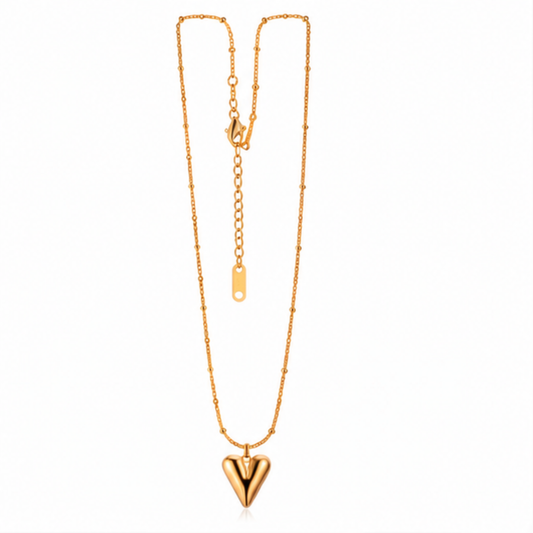 Gold-Tone V Pendant Long Chain Necklace