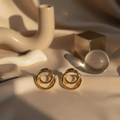 Circle Stud Earrings