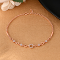 Crystal Circle Chain Bracelet