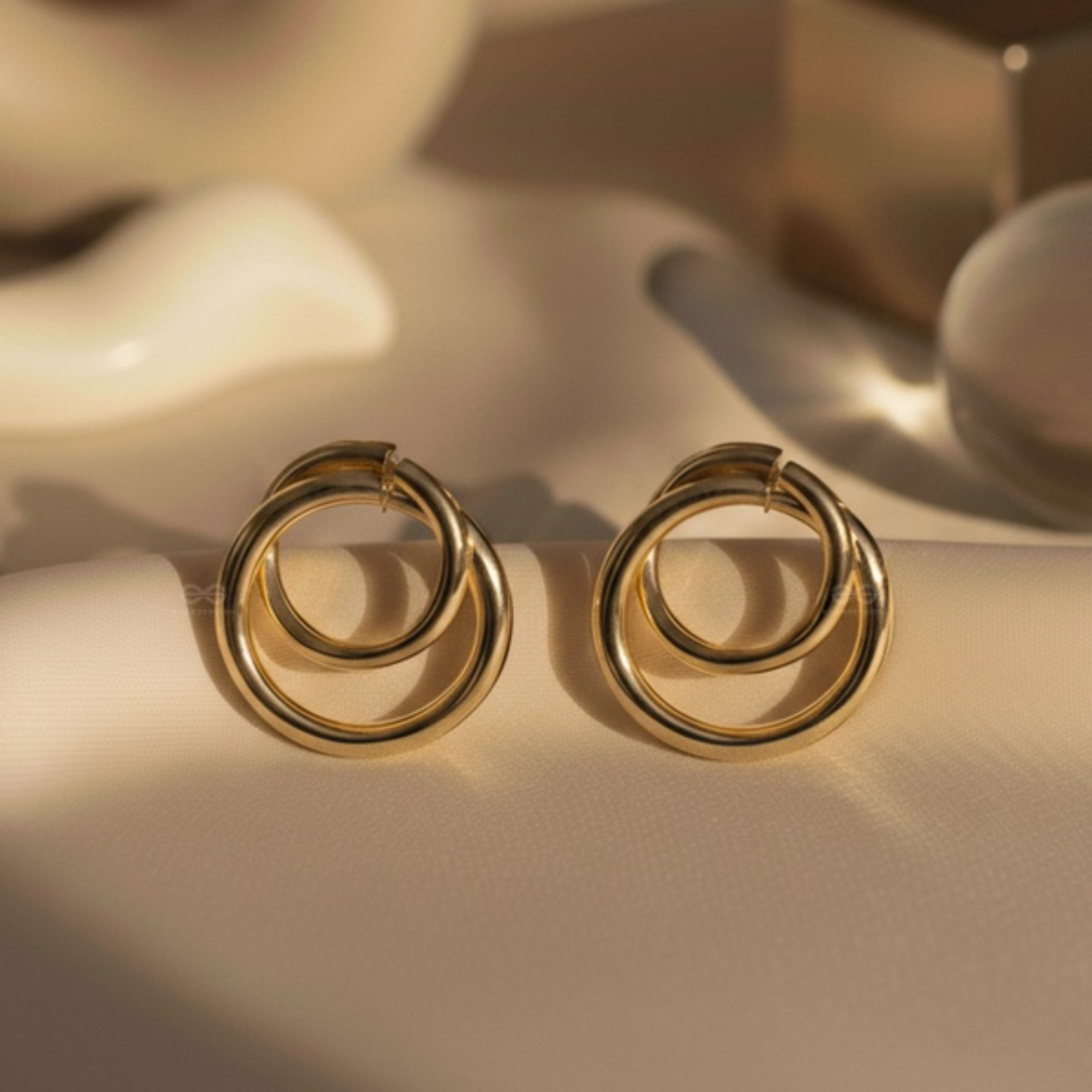 Circle Stud Earrings