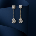 Crystal Teardrop Dangle Earrings