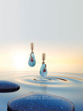 Turquoise Teardrop Dangle Earrings