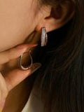 Crystal Hoop Earrings