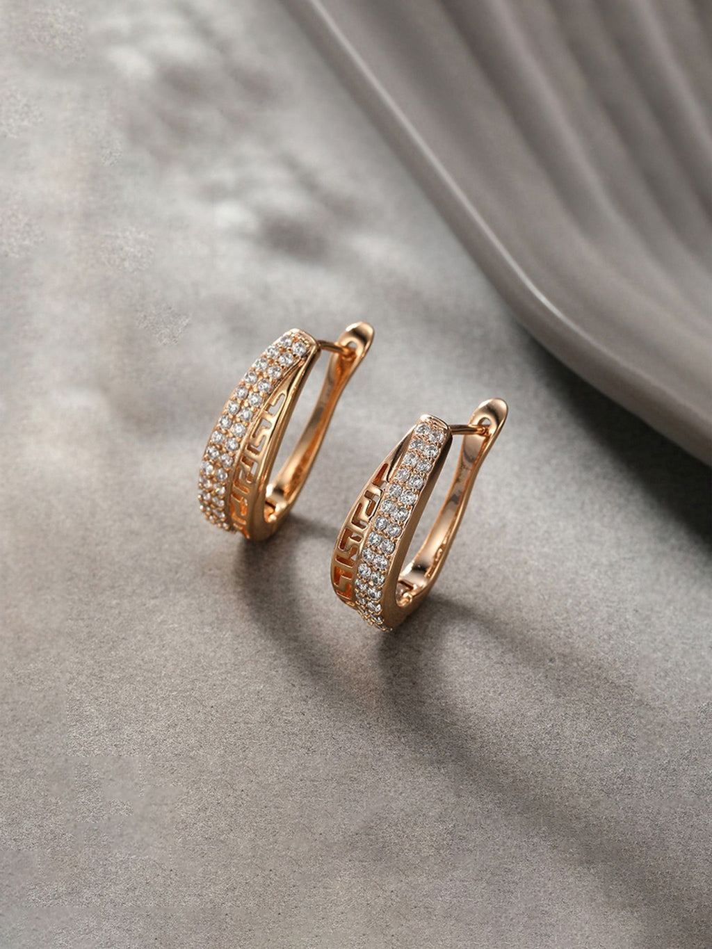 Crystal Hoop Earrings