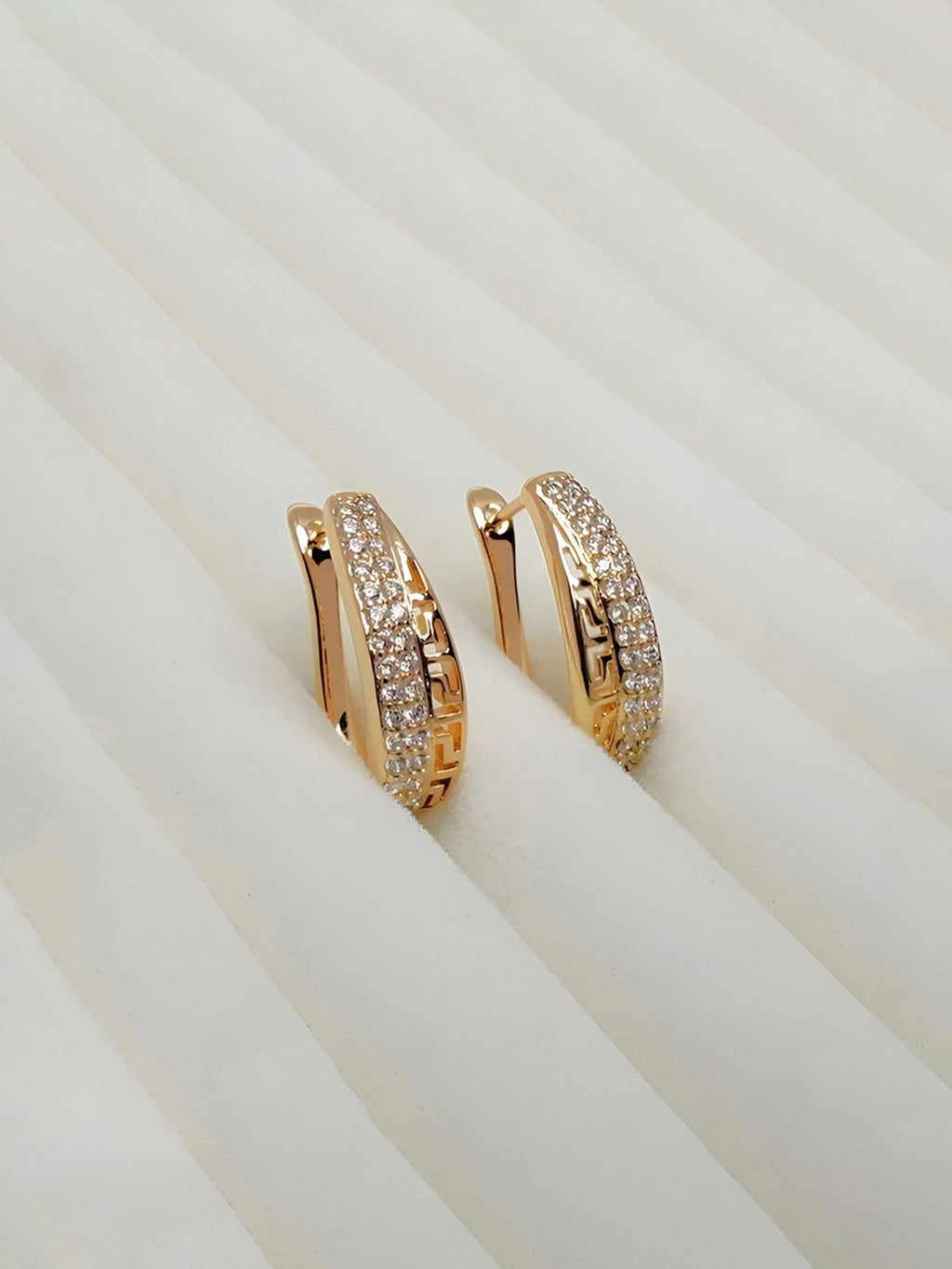 Crystal Hoop Earrings