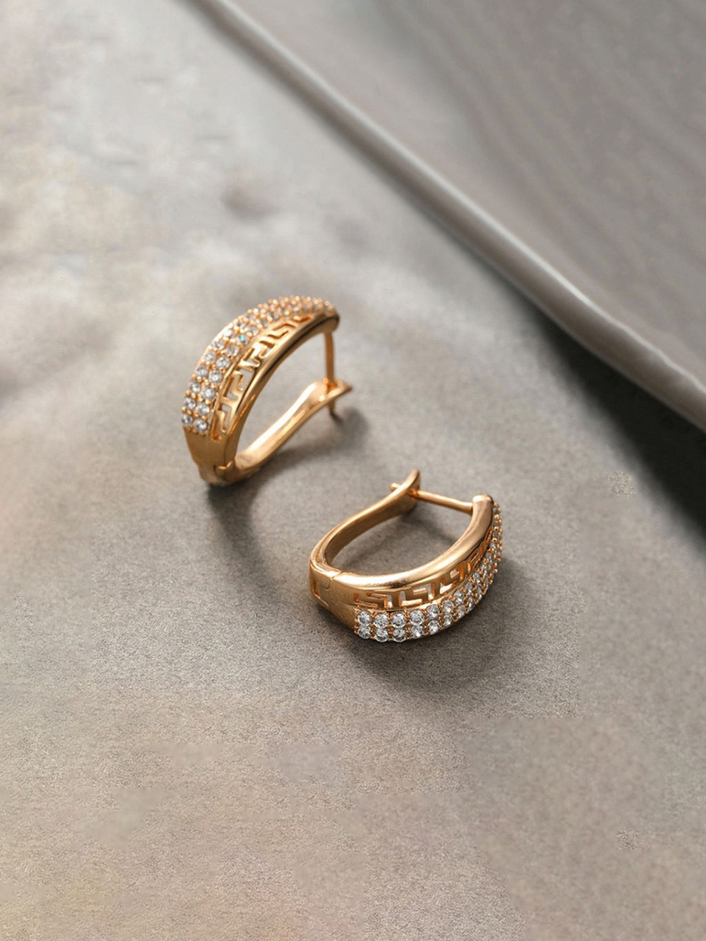 Crystal Hoop Earrings
