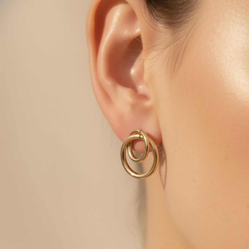 Circle Stud Earrings