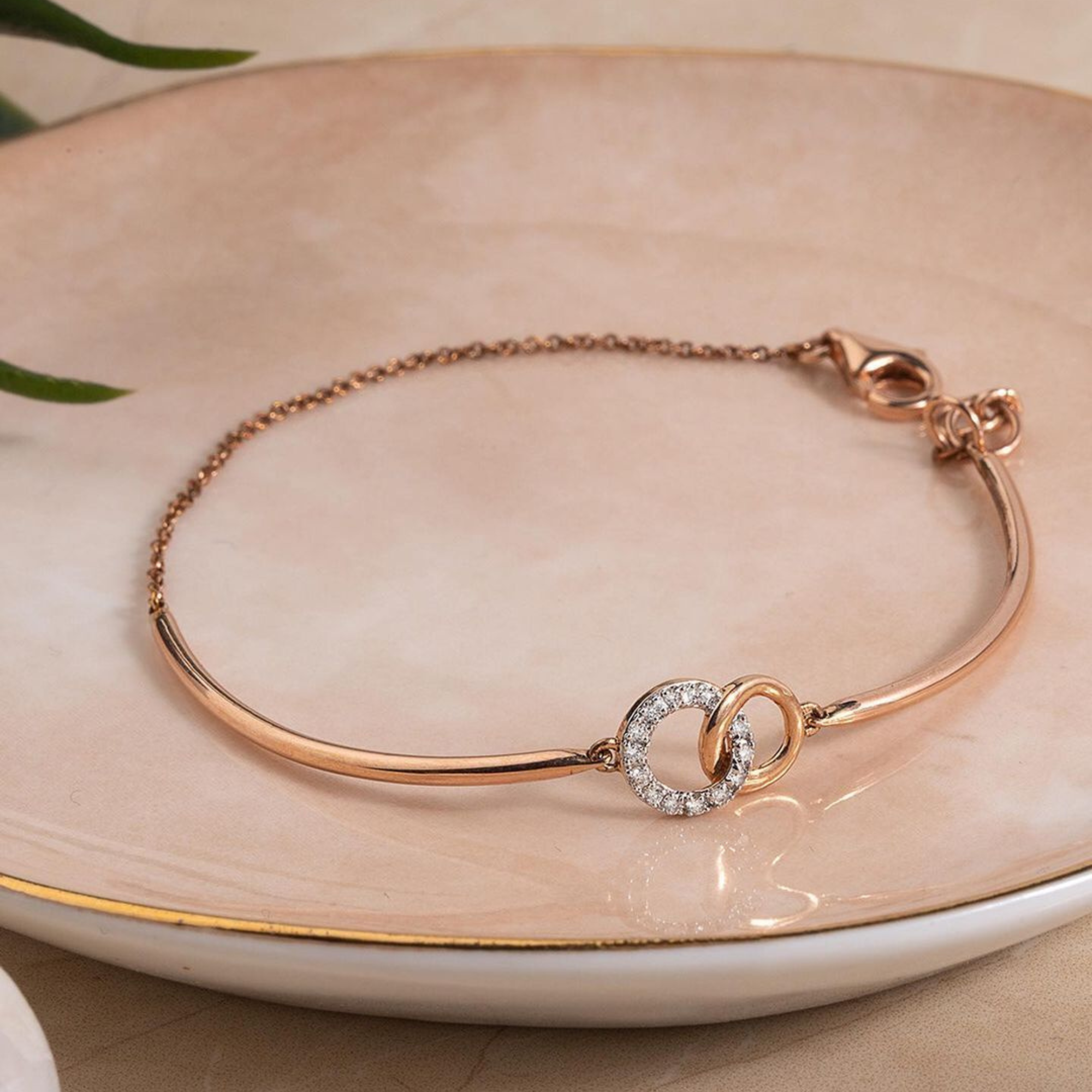 Interlocking Circle Cuff Bracelet