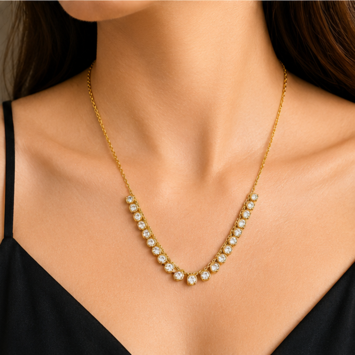 Gold Embellished Necklace for Everyday Elegance