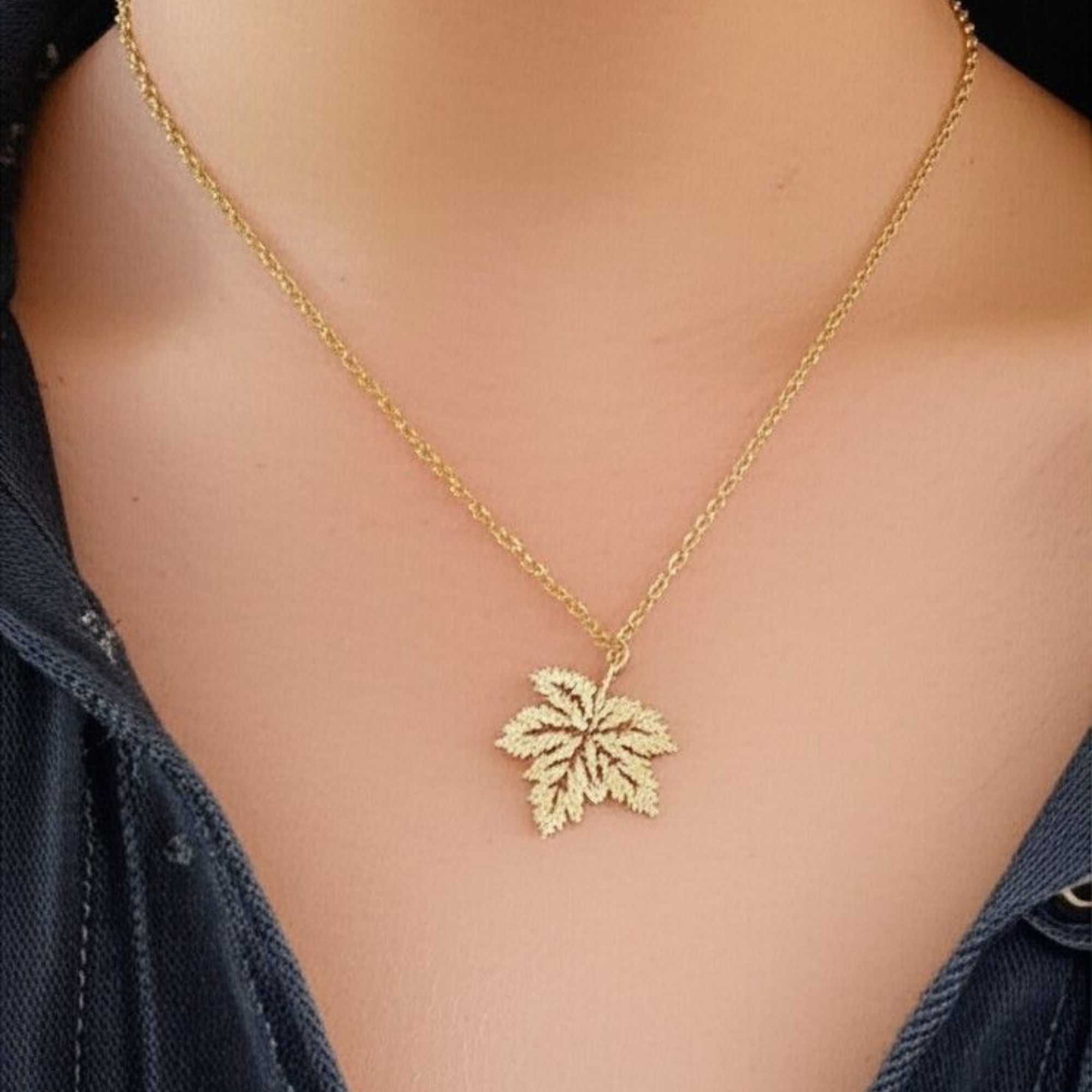 Maple Leaf Pendant Necklace