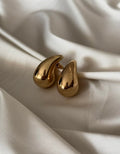 Teardrop Dome Stud Earrings