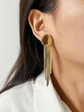 Drop Statement Stud Earrings
