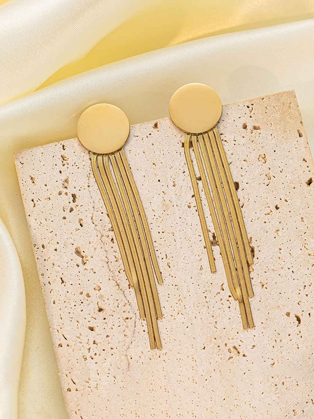 Drop Statement Stud Earrings