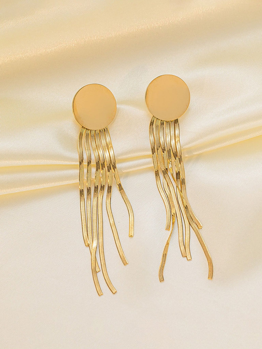Drop Statement Stud Earrings