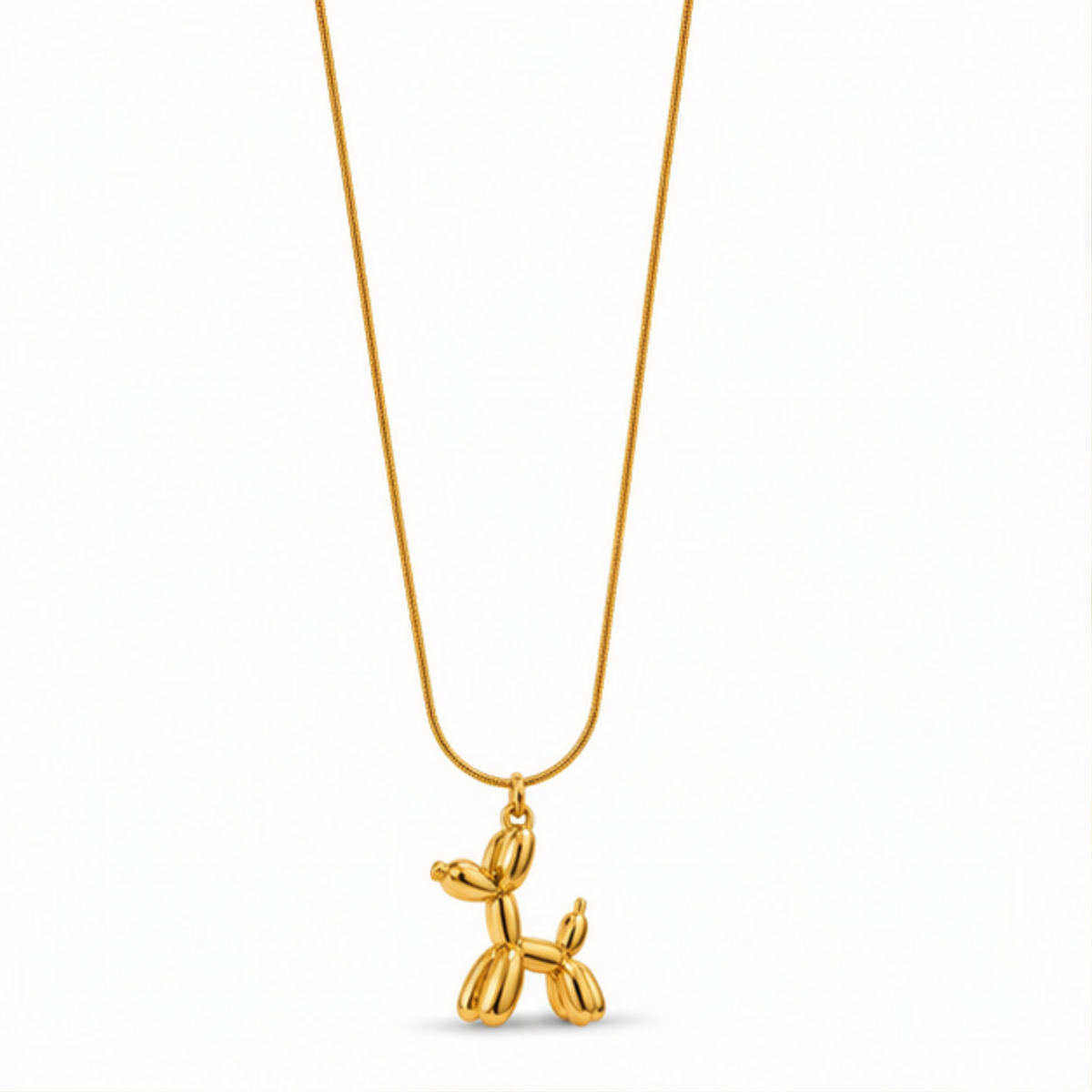 Gold tone floral pendant necklace with a delicate chain by Maelle, styled for everyday elegance