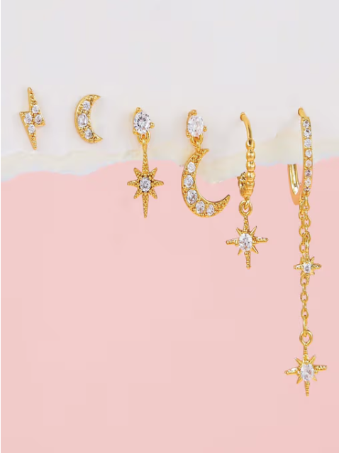 Ear Cuff & Hoop Earring Set